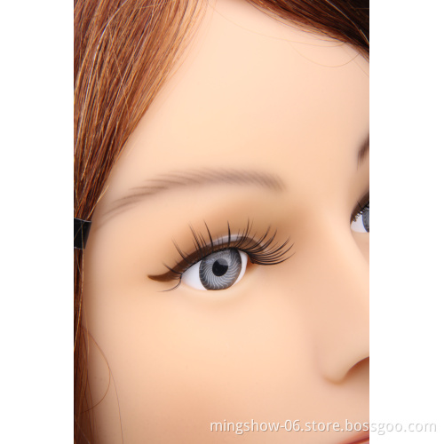 High quality omc 100% human hair training mannequin head with shoulder for sale